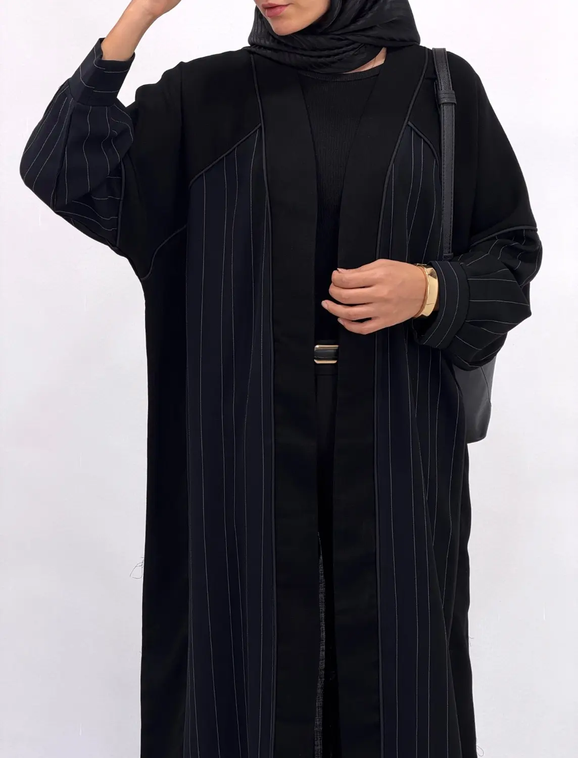 مانتو بلند مشکی زویا